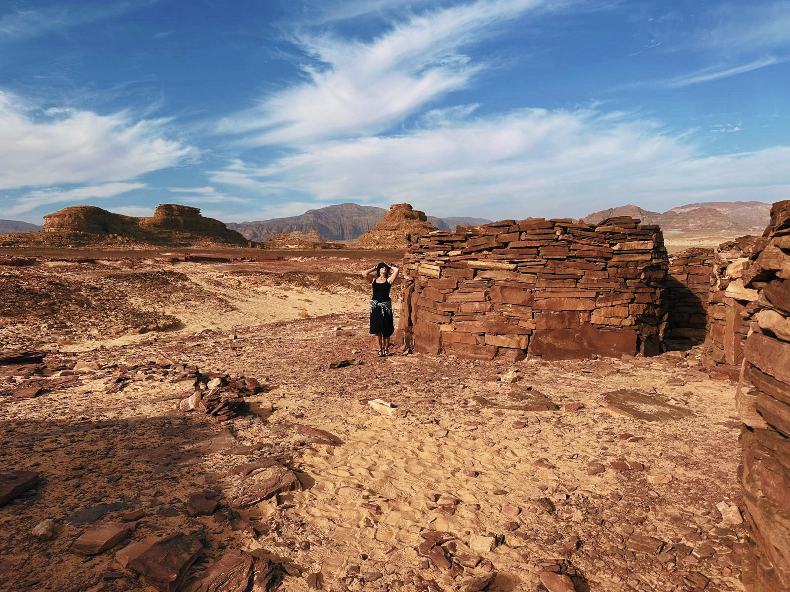 Sinajaus dykumos panorama