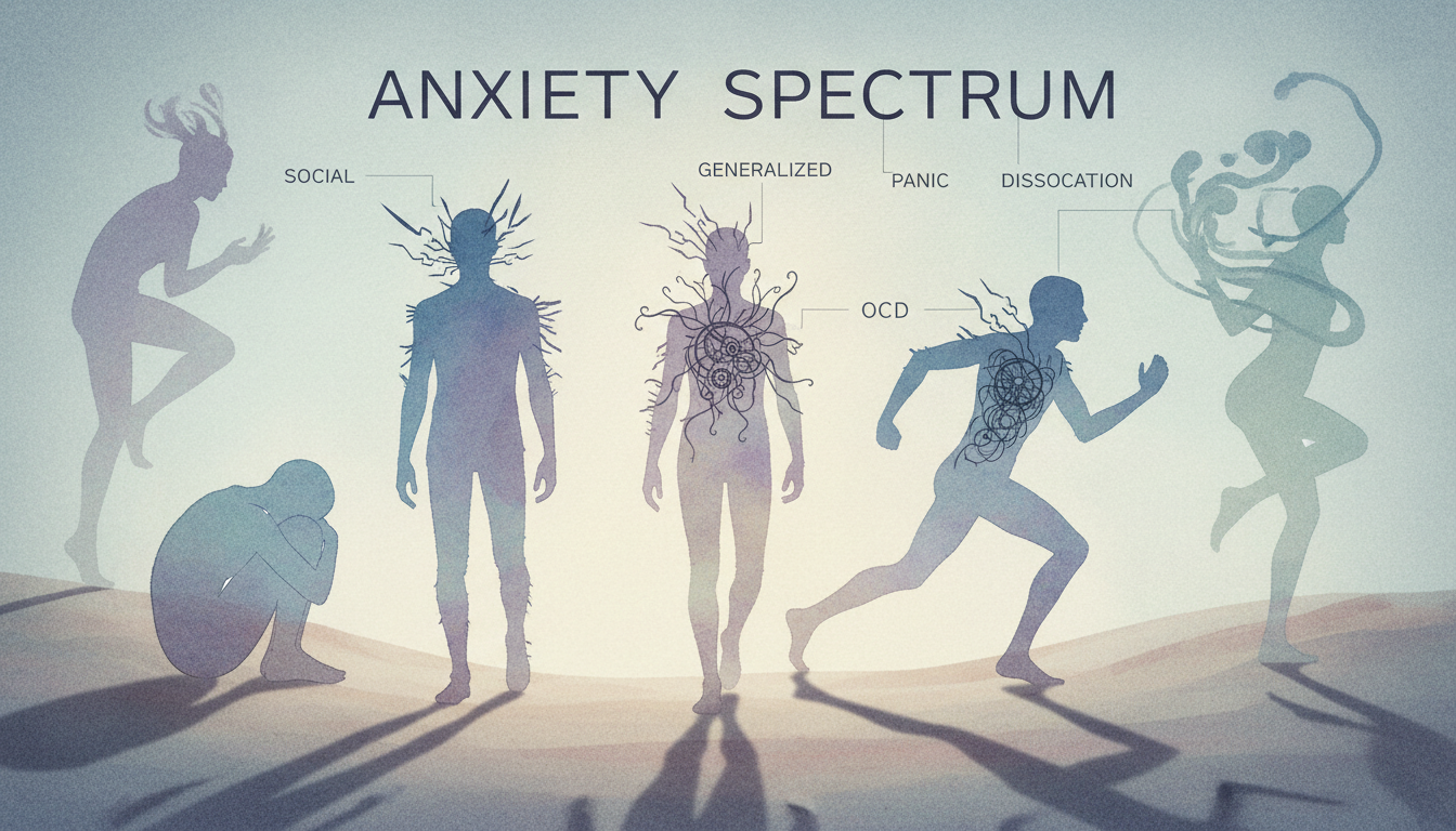 Nerimo sutrikimų tipai: GAD, panikos sutrikimas