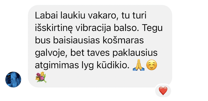 Atsiliepimas Violetai