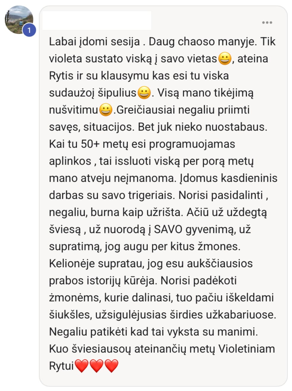 Akademijos atsiliepimas