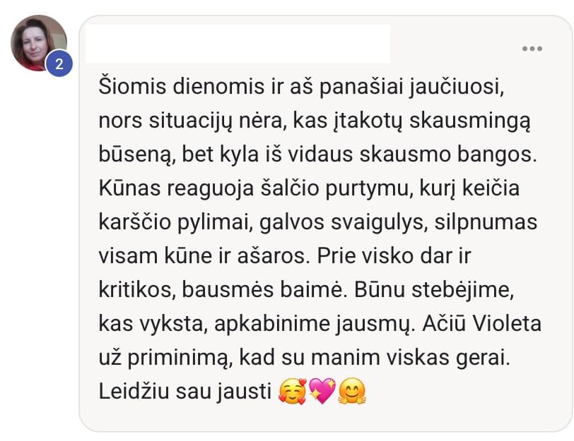 Atsiliepimas Violetai 2