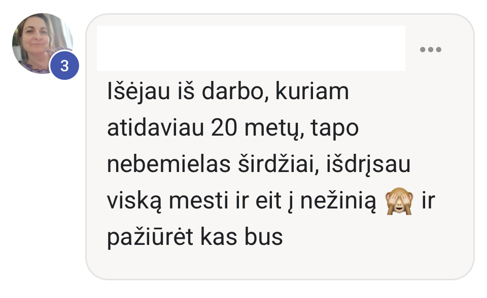 Išėjau iš darbo