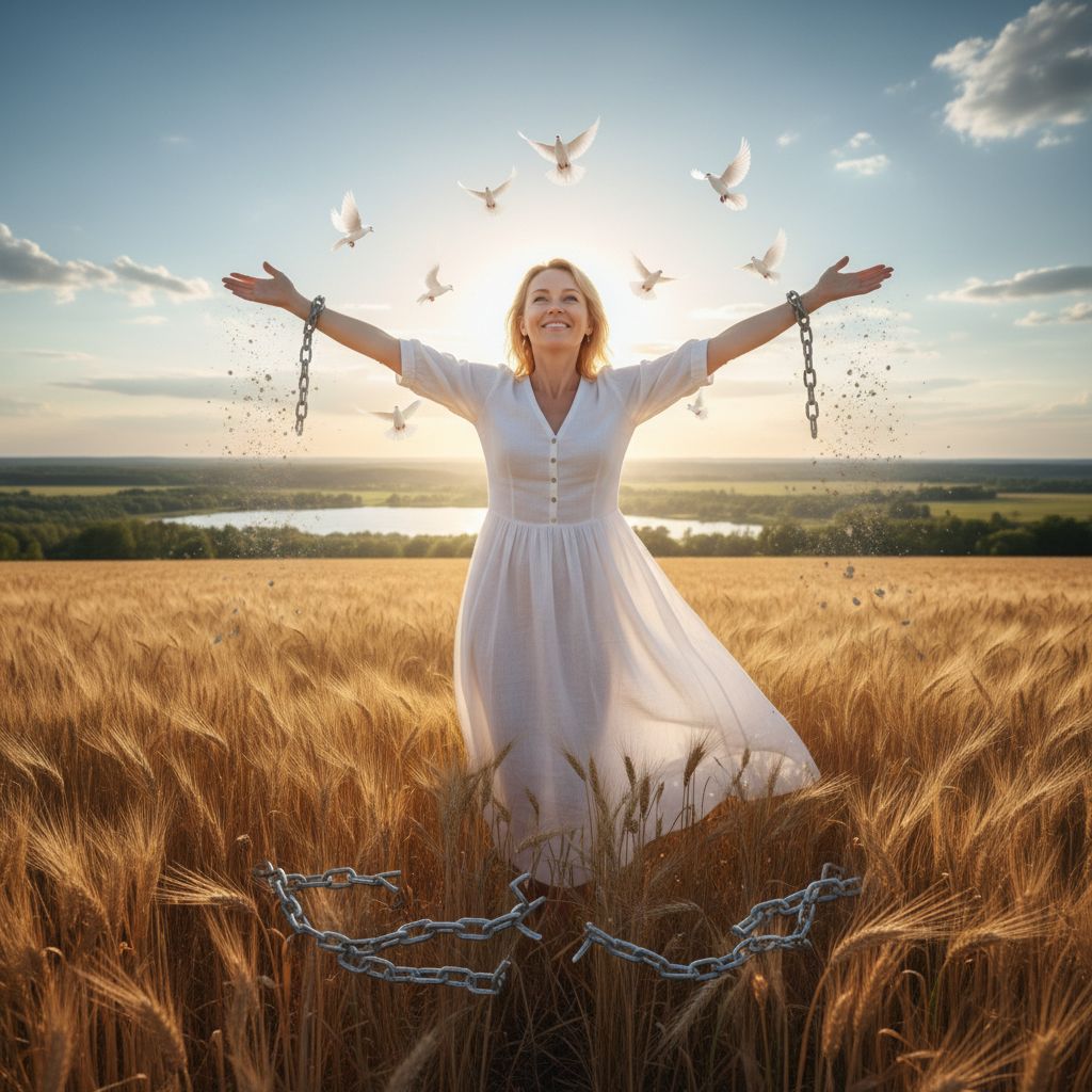 Laisvė po baimės įveikimo - moteris jaučia džiaugsmą ir pasitikėjimą savimi