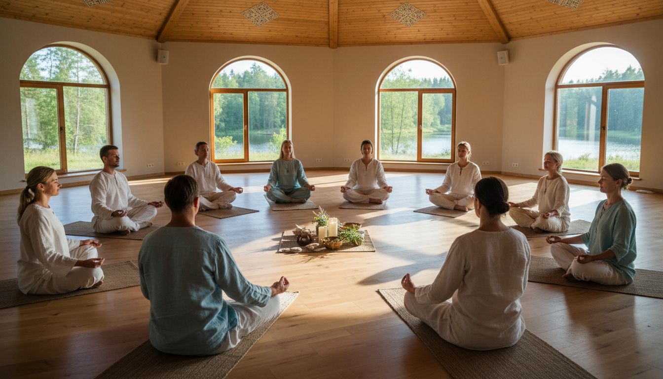 Meditacijos grupė - bendruomenė medituoja kartu