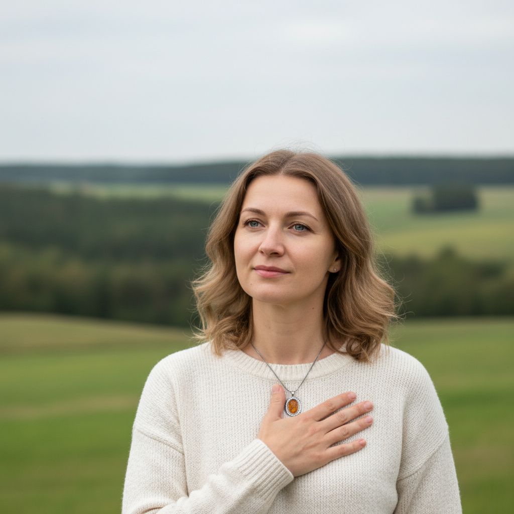 Meditacija su ranka ant širdies - jausti save