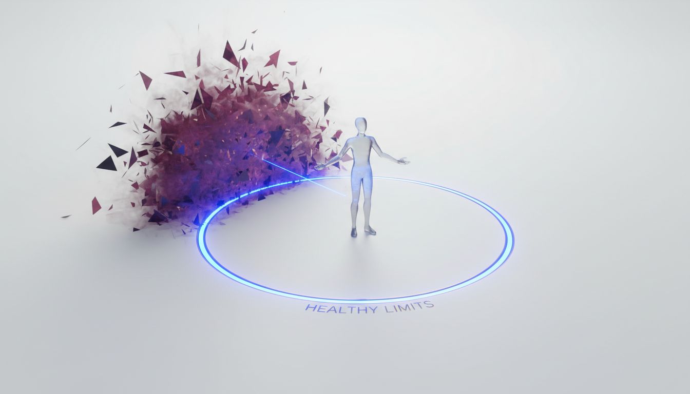 Sveikos ribos nustatymas - moteris išreiškia savo ribas ramiai bet tvirtai