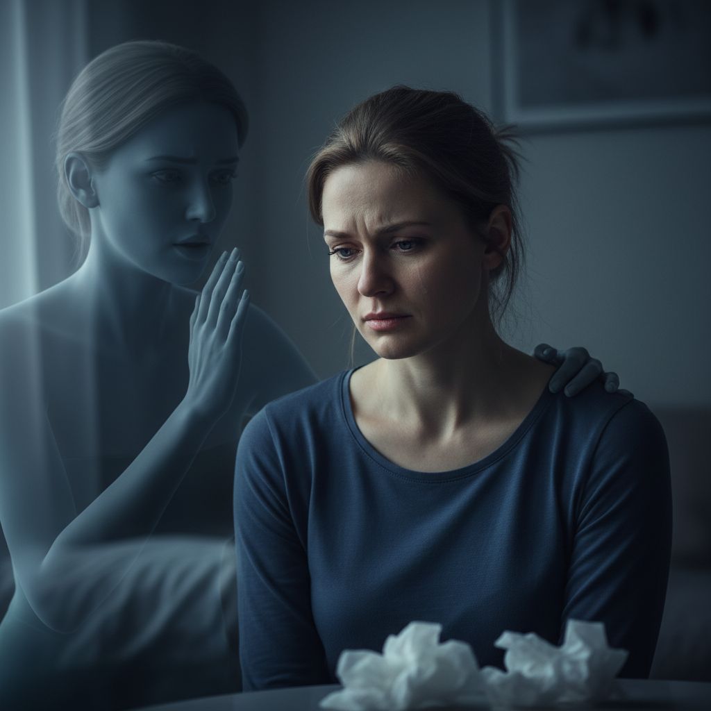 Vidinės vertės atradimas - moteris jaučia savo vertę su ranka ant širdies