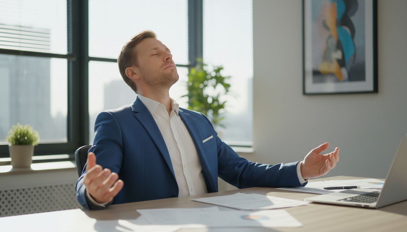 Streso valdymas kvėpavimu - moteris praktikuoja ramų kvėpavimą