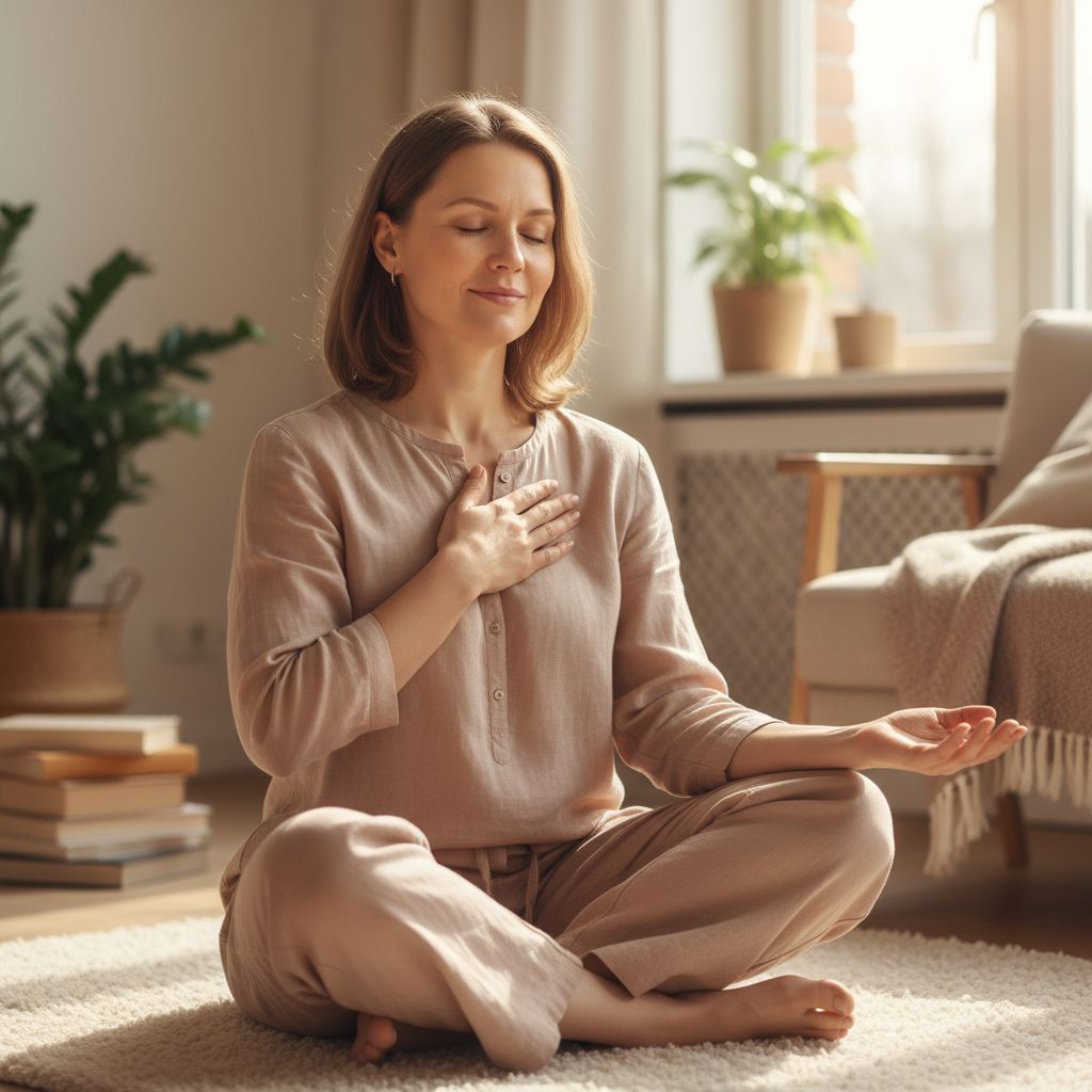 Savimeilė ir gydymas - moteris praktikuoja saviužuojautą