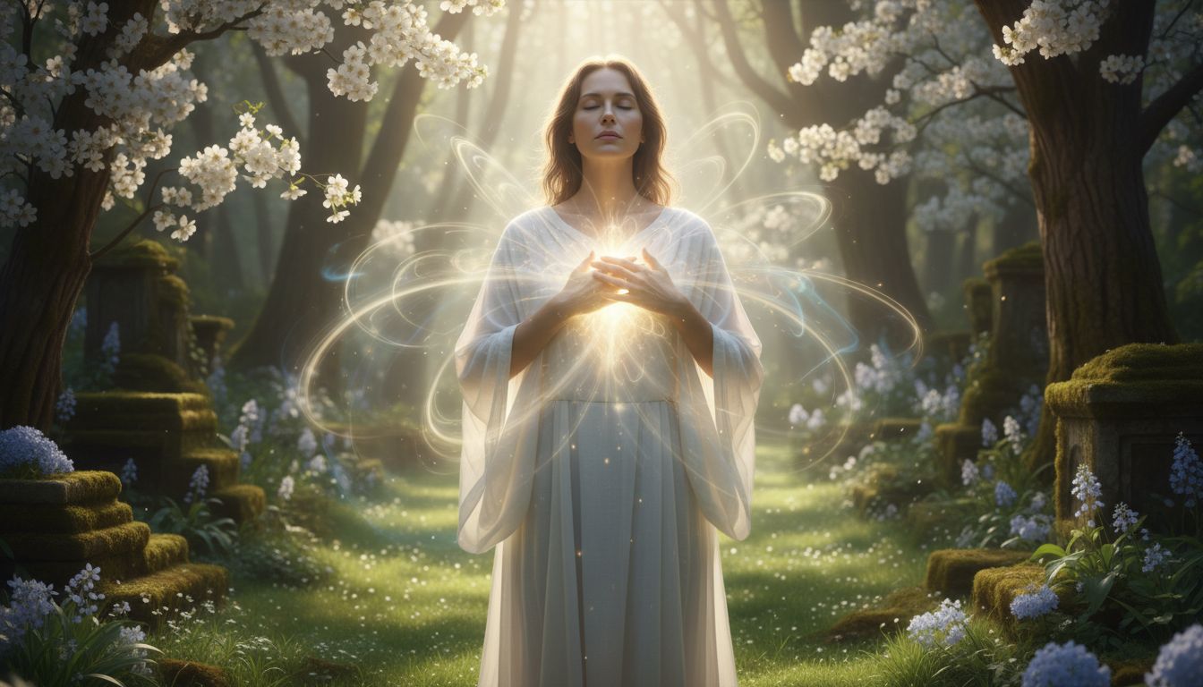 Vyras praktikuoja Ho'oponopono meditaciją ramybėje
