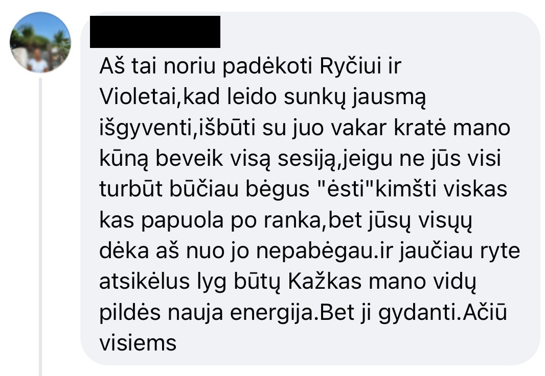 Atsiliepimas: nuo sunkaus jausmo nepabėgau