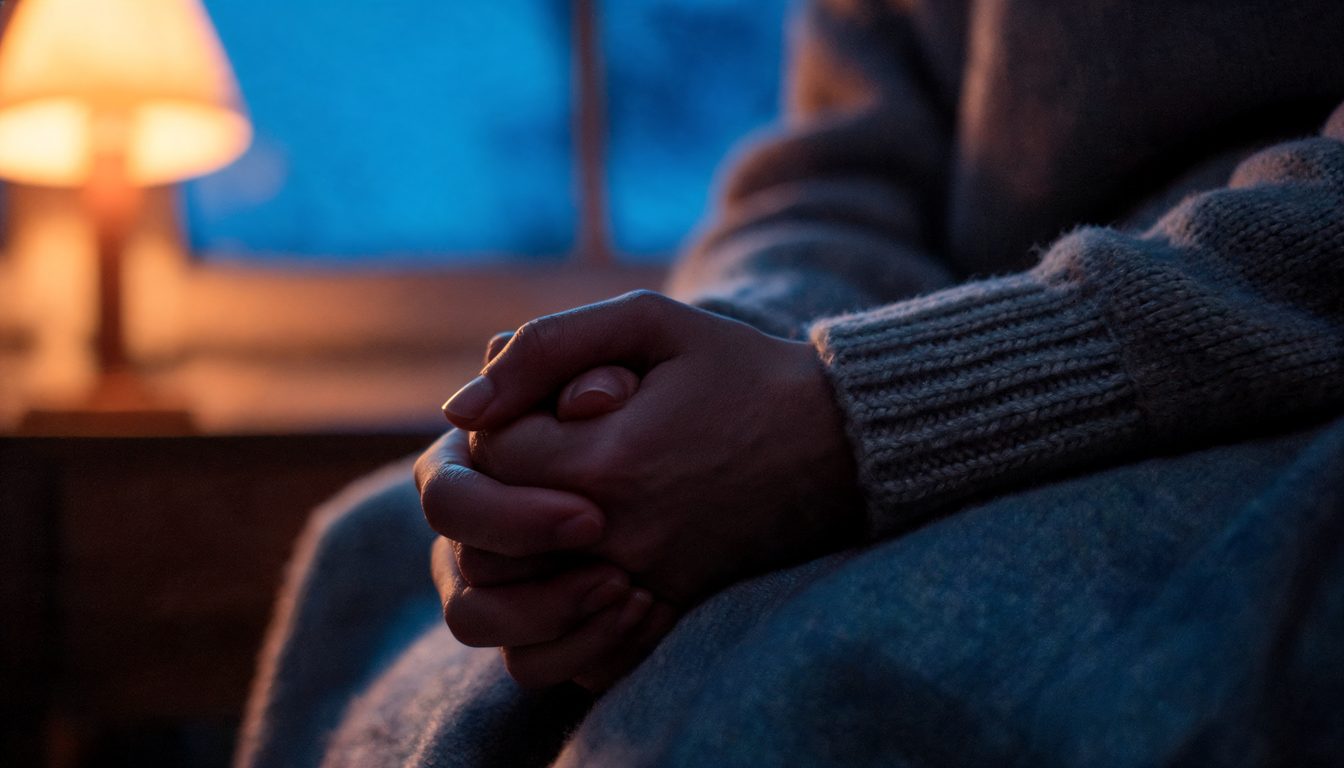 Nerimas kūne – rankos tvirtai apglėbusios šiltą puodelį prieblandoje