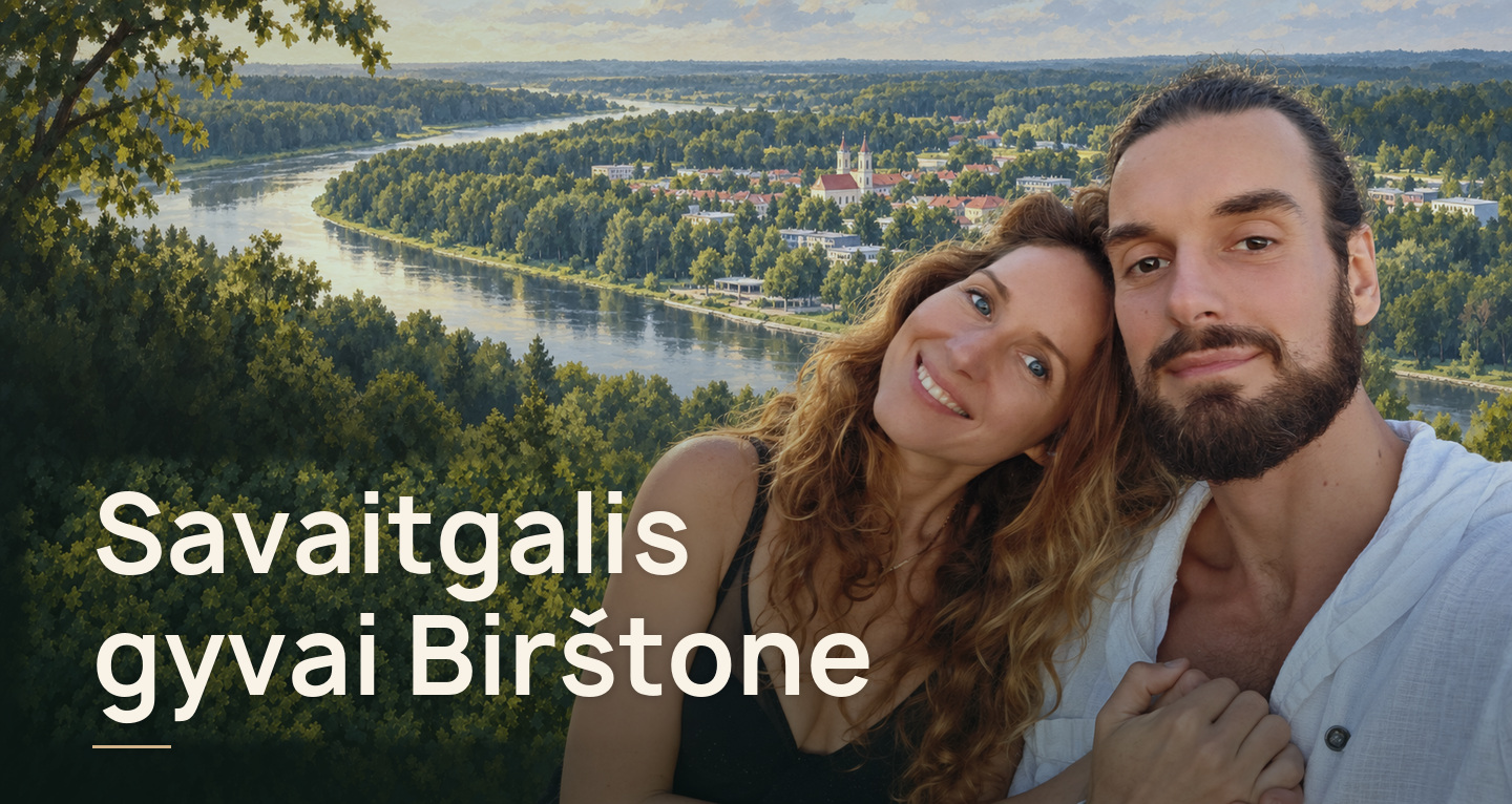Savaitgalis gyvai Birštone – Rytis ir Violeta Nemuno fone